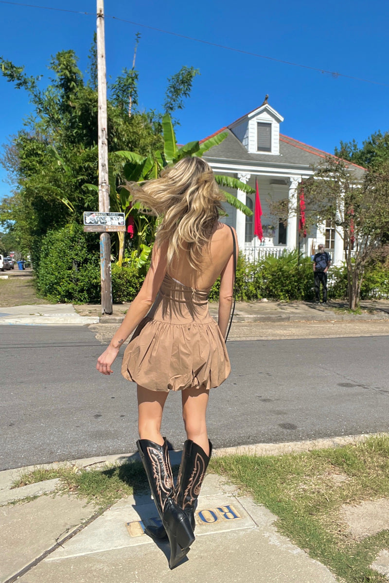 Bubbly After Work Puff Dress