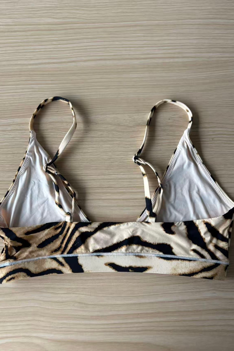 Butter Me Up Triangle Bralette ~ Tiger