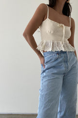 In Her Stride Corset Cami ~ Beige