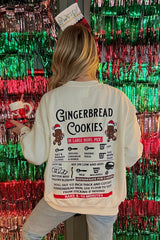 Gingerbread Cookies Embroidered Sweatshirt
