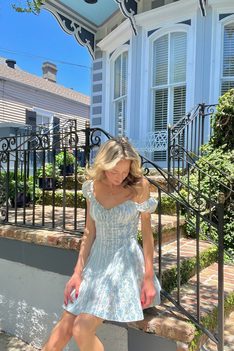Falling Petals Mini Dress