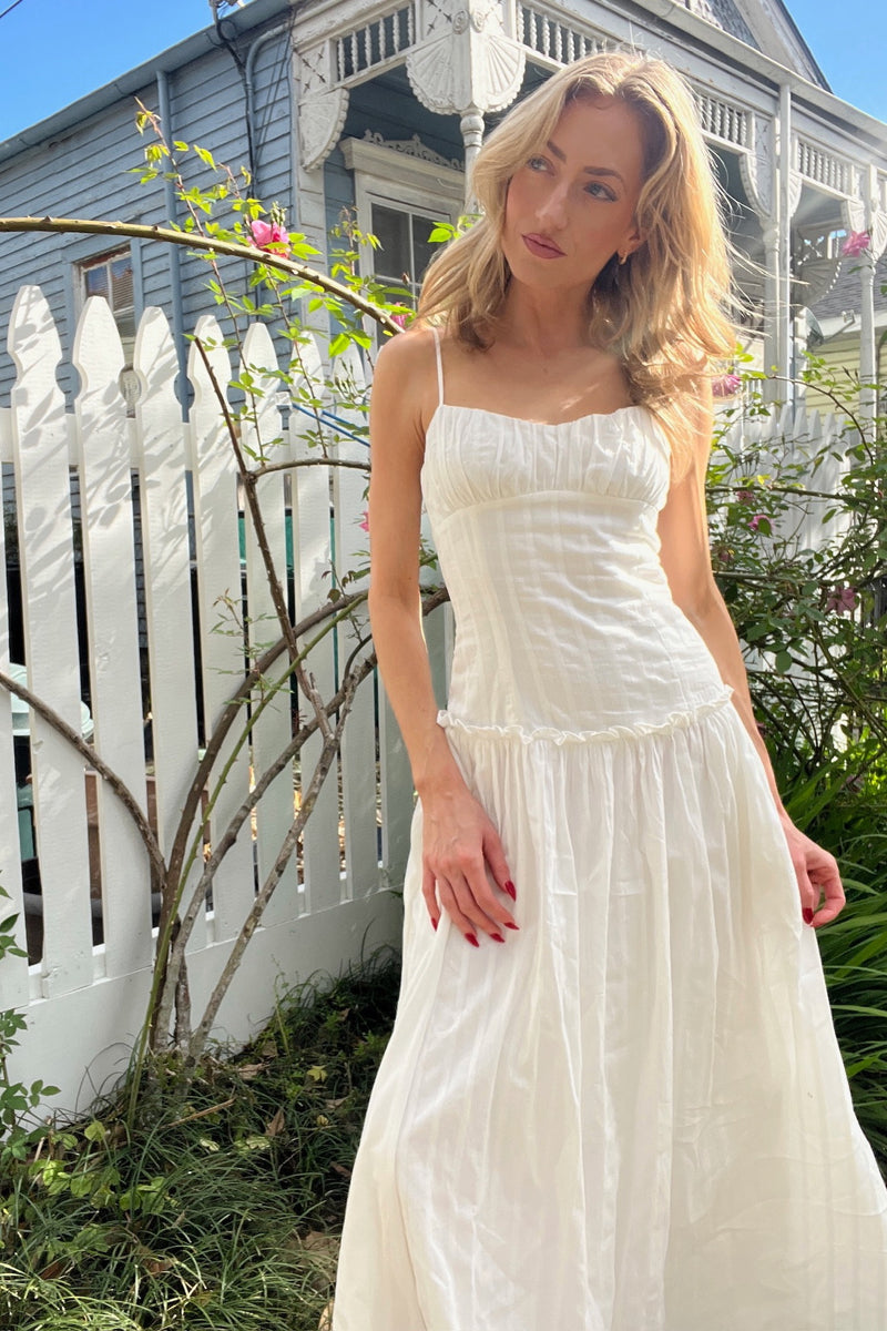 Menorca Maxi Dress ~ White