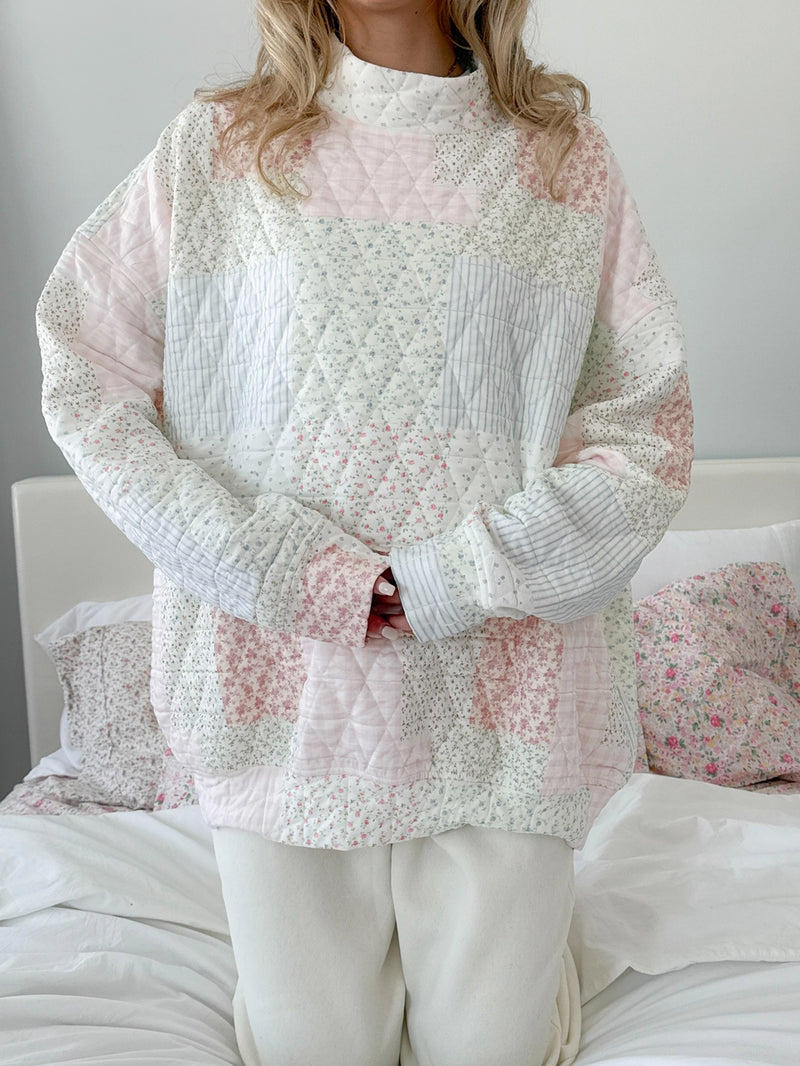 Quilted Cutie Pastel Pullover