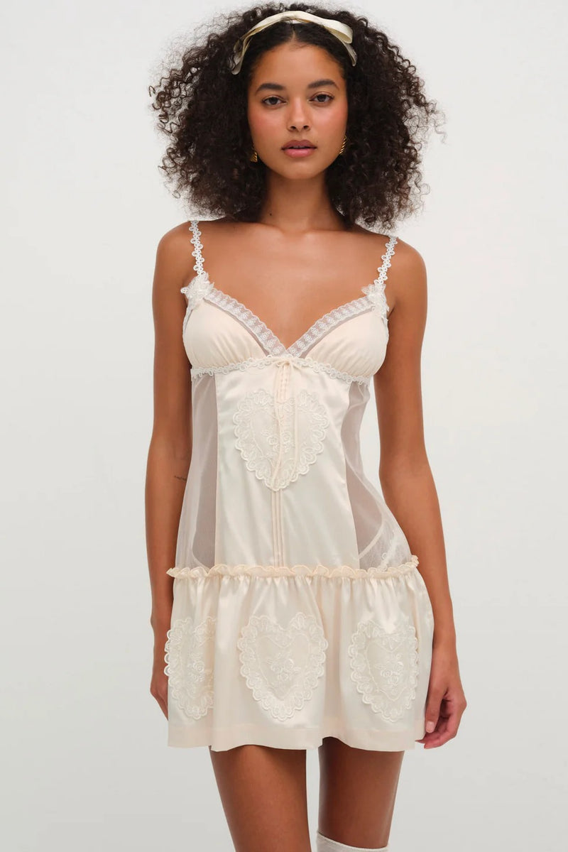 Vintage Embroidery Slip