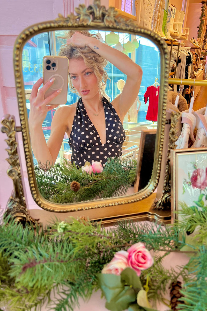 Deck the Halter Midi Dress