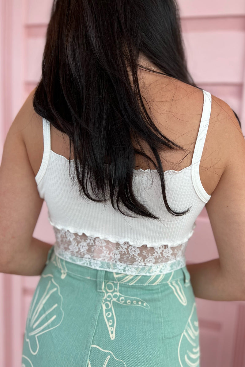 Happily Ever After Lace Top ~ Off White