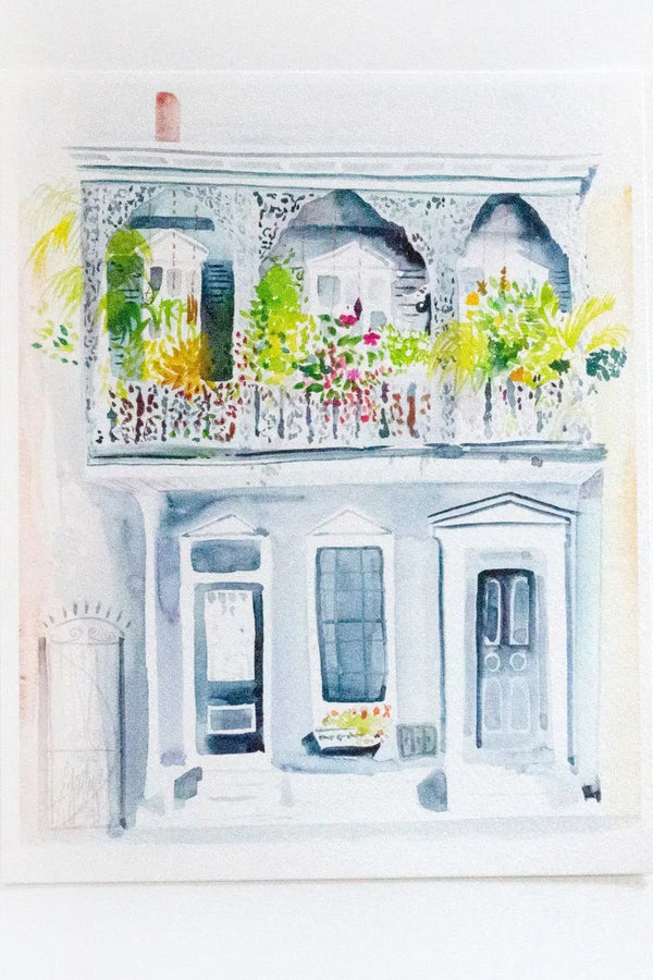 Blooming Balcony 5" x 7" Lyla Clayre Print
