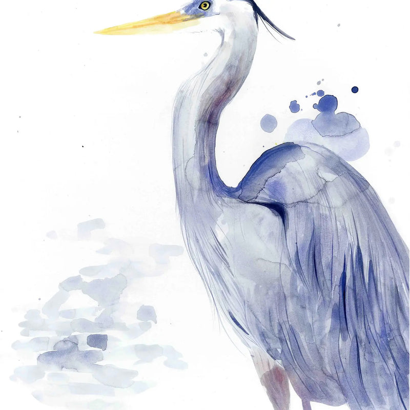 Blue Heron Wading 5" x 7" Lyla Clayre Print