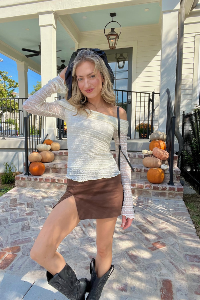 Celeste Lace Off-Shoulder Top