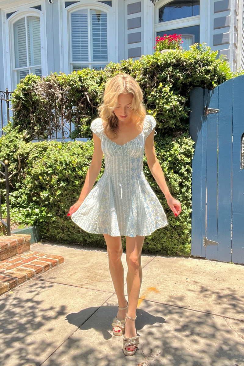 Falling Petals Mini Dress