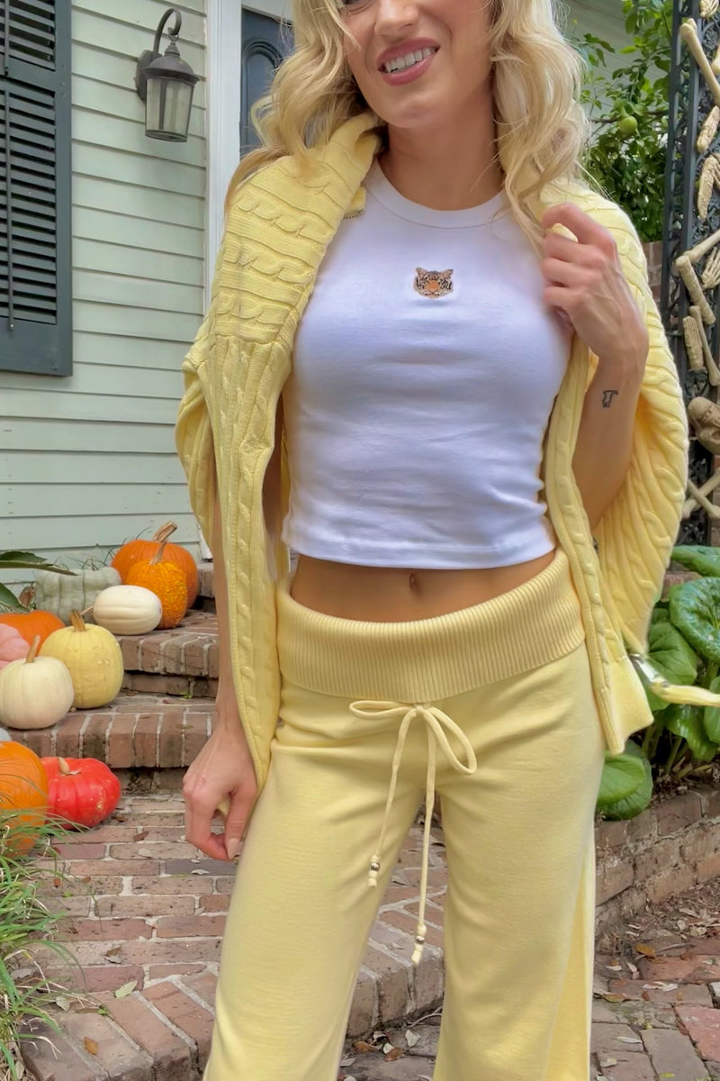 Dawson Knit Fold Over Pant ~ Vanila Sugar
