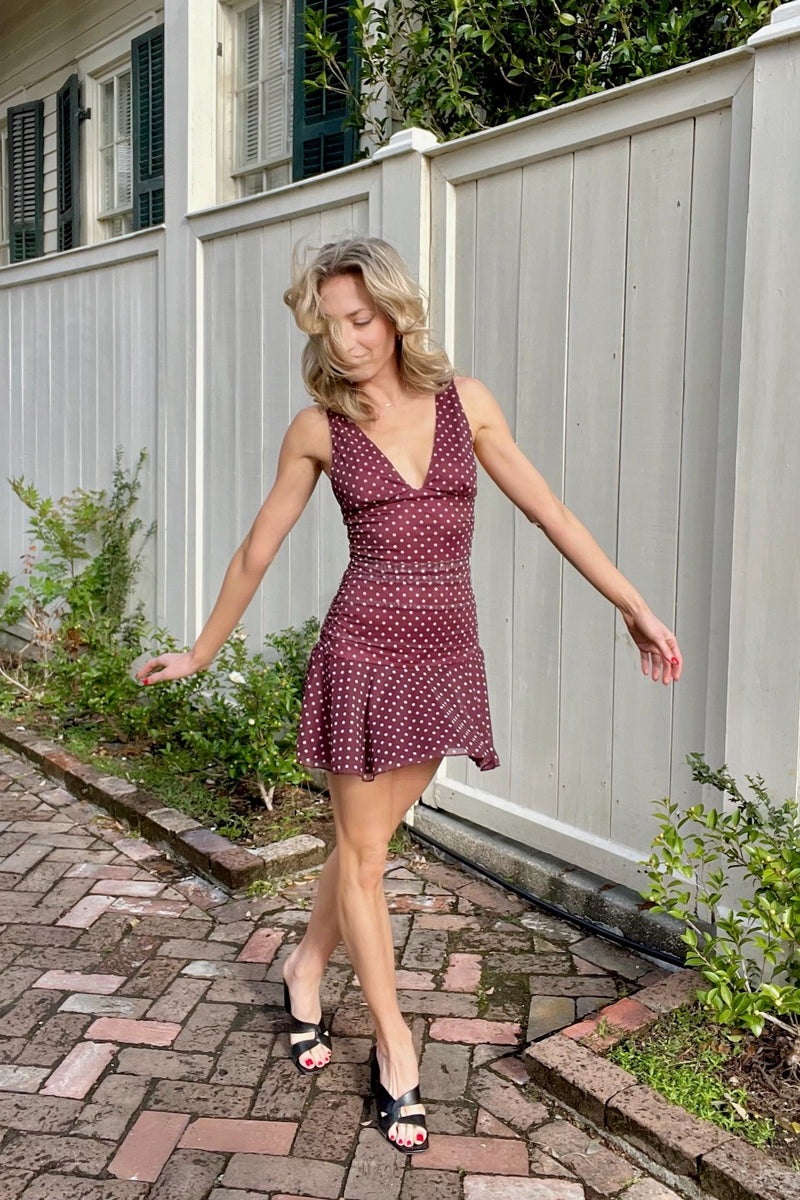 In the Groove Mesh Mini ~ Polka Dot