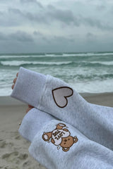 Teddy Time Embroidered Sweatshirt