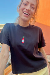 It's the Little Things Boxy Tee ~ Hot Sauce