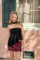 Pop the Champagne Sequin Mini Skort