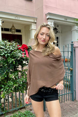 Cold Shoulder Poncho