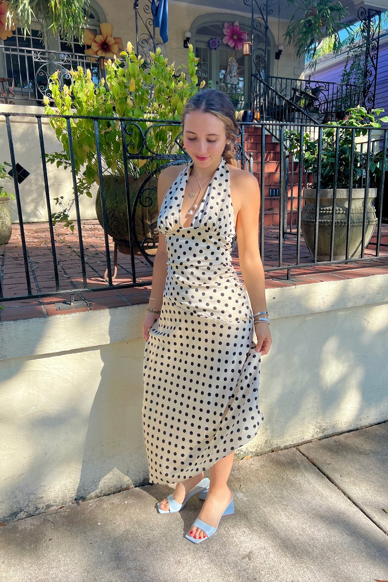 Deck the Halter Midi Dress