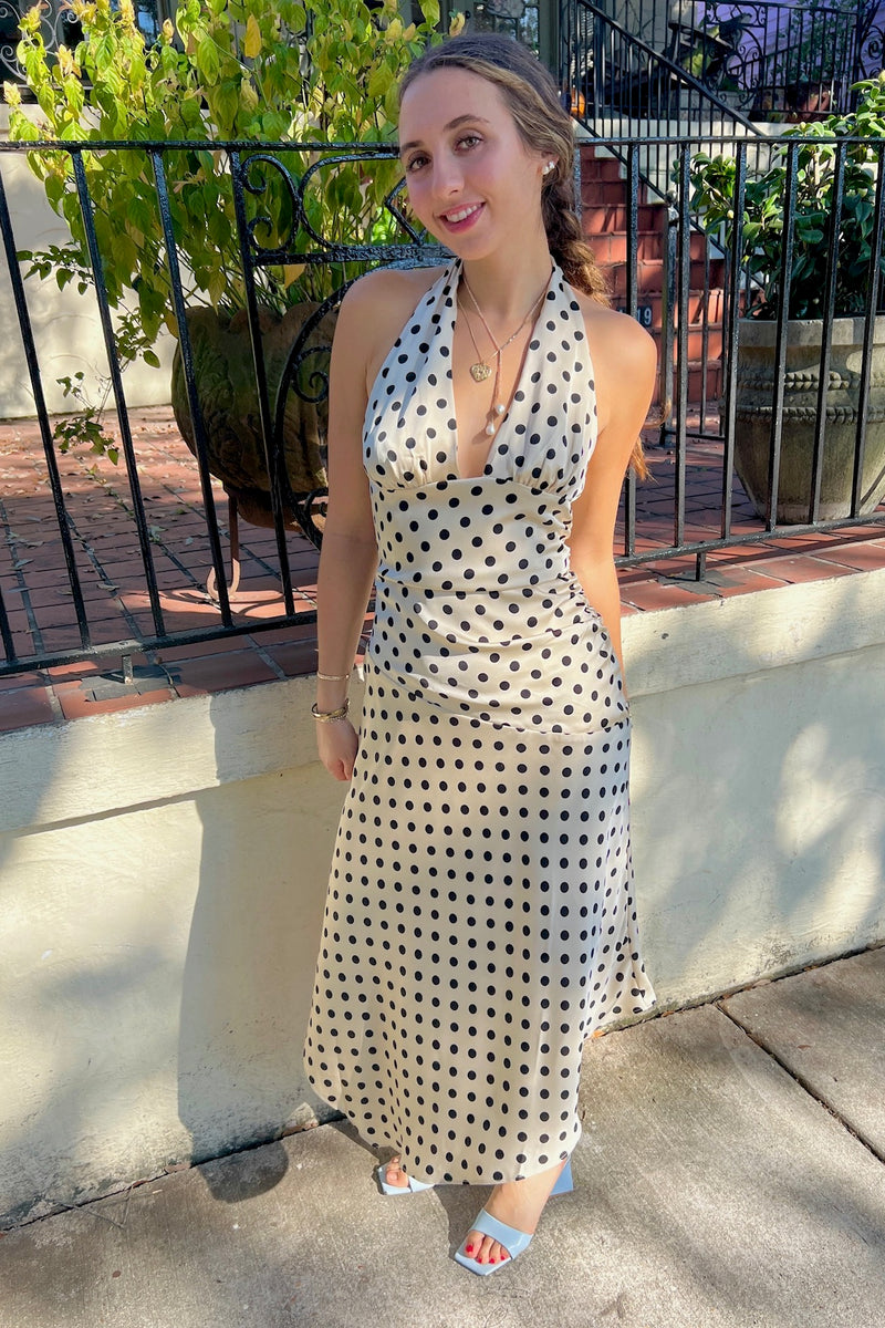 Deck the Halter Midi Dress