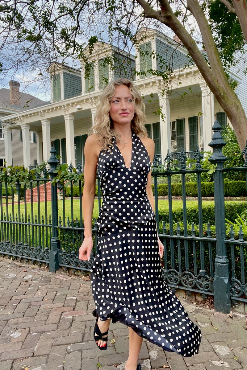Deck the Halter Midi Dress