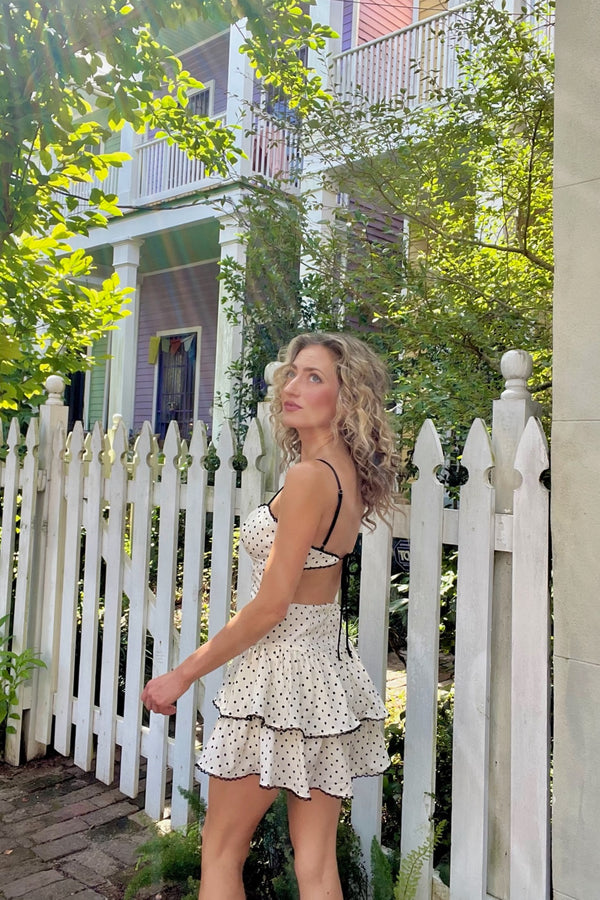 The Katy Ruffle Mini Dress