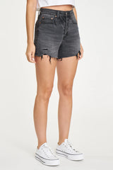 Bottom Line High Rise Vintage Short ~ Ashes