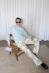 Santorini Relaxed Cotton Jean ~ Cream