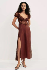 Casey Maxi Dress ~ Rust