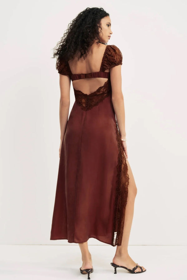 Casey Maxi Dress ~ Rust