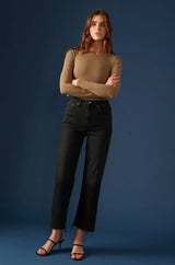 Pleaser High Rise Wide Ankle Jean ~ Night Owl