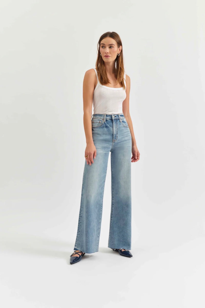 Far Out High Rise Wide Leg Jean ~ Fools Gold