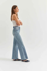 Far Out High Rise Wide Leg Jean ~ Fools Gold