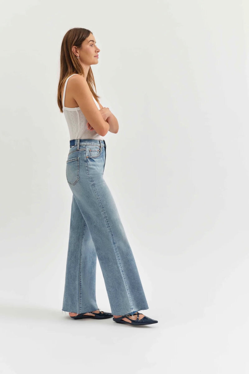 Far Out High Rise Wide Leg Jean ~ Fools Gold