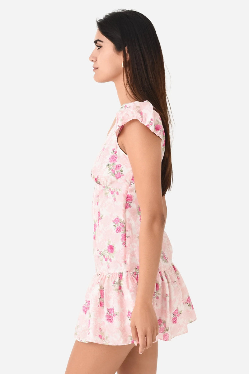 Russ Silk Dress ~ Pink Ivy