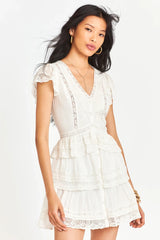 Kindler Dress ~ Antique White