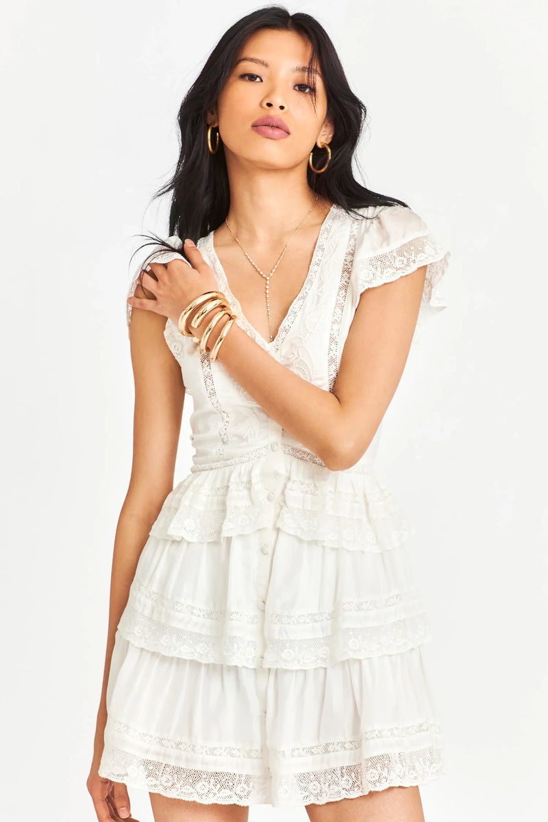 Kindler Dress ~ Antique White