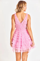 Minya Mini Dress ~ Millenial Pink