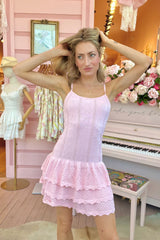 Straight to the Pointelle Ruffle Mini
