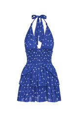 Deanna Halter Dress ~ Navy Nightfall