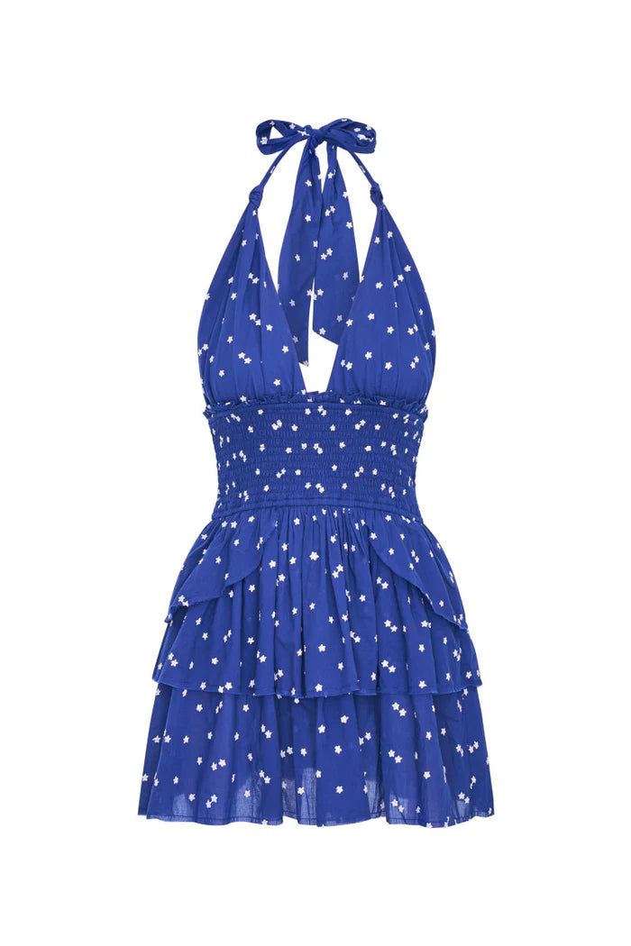 Deanna Halter Dress ~ Navy Nightfall