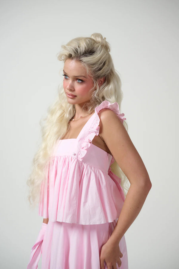 The Baby Soft Ruffle Apron Top