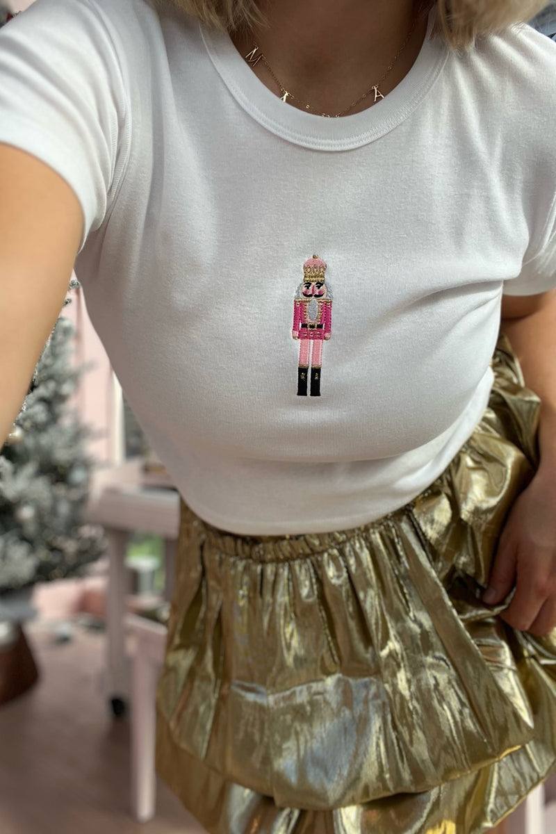 It's the Little Things Ribbed Baby Tee ~ Nutcracker