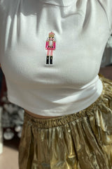 It's the Little Things Ribbed Baby Tee ~ Nutcracker