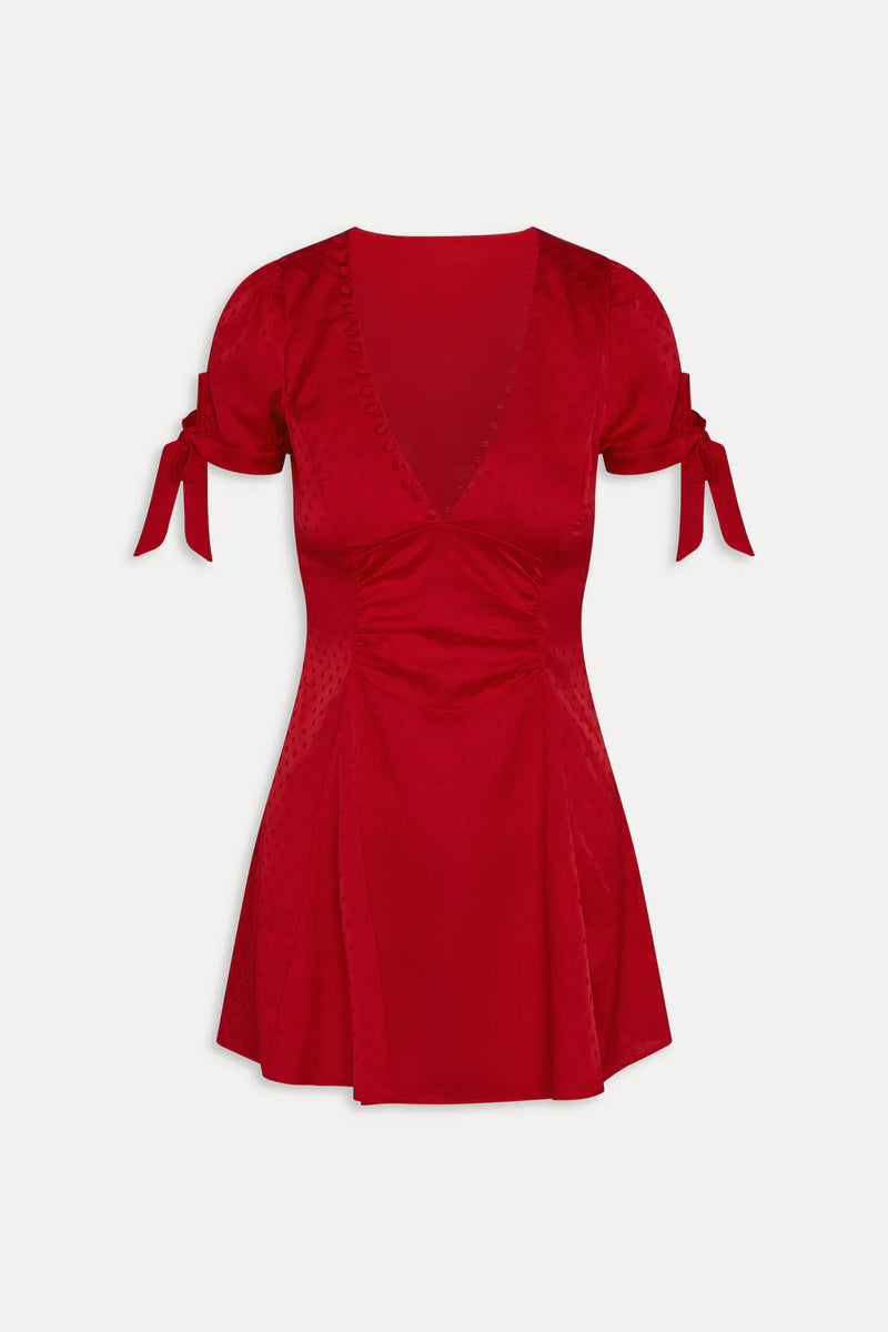 Ella Satin Mini Dress ~ Heartstrings