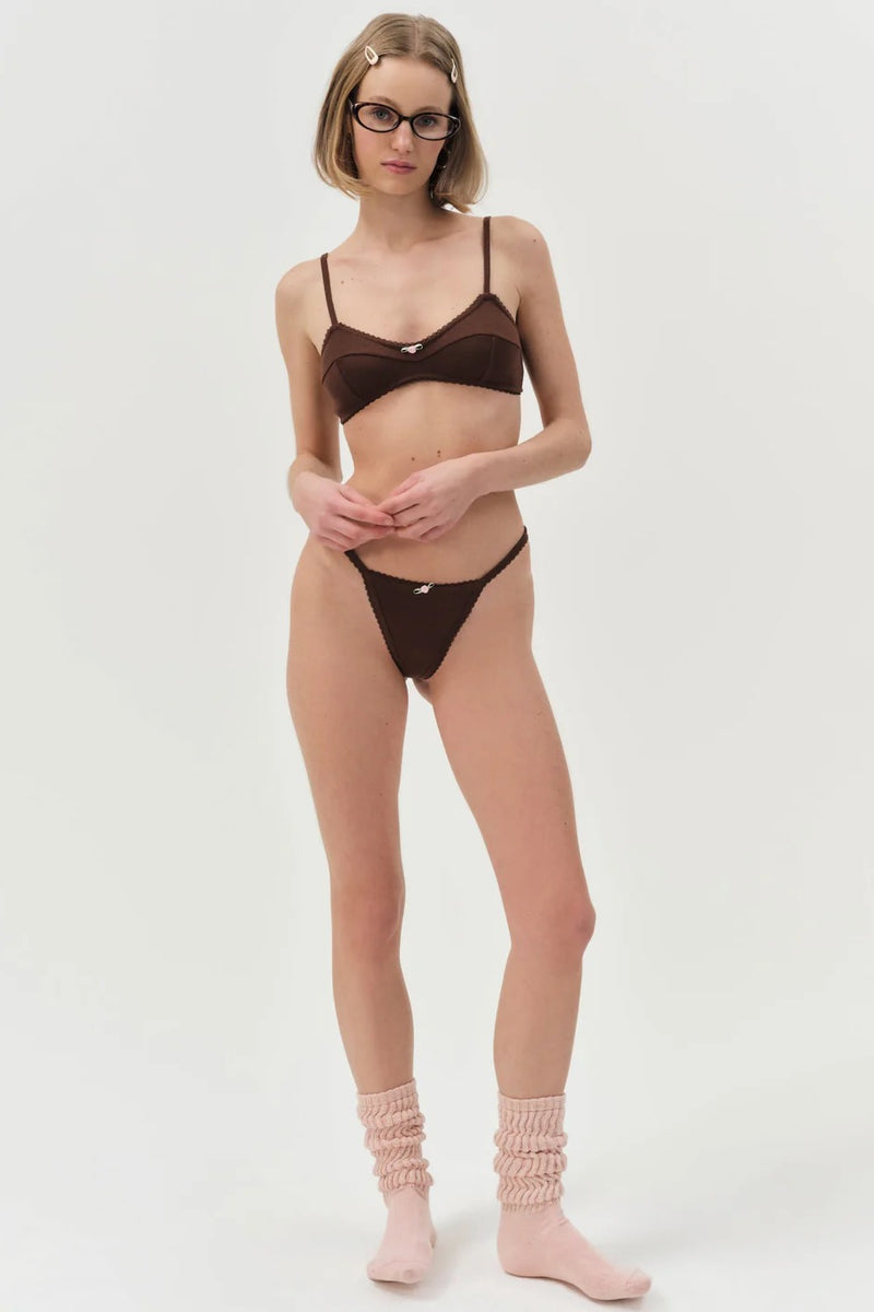 Elliana Bralette ~ Chocolate