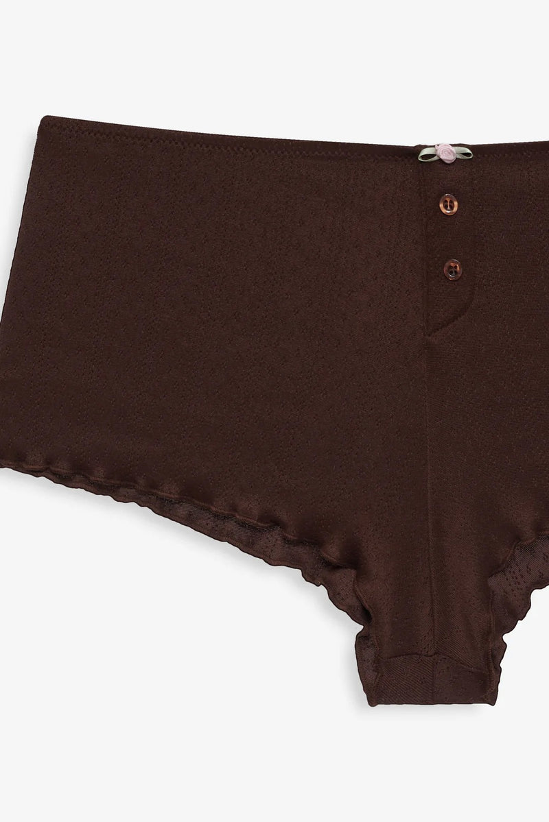 Elliana Sleep Short ~ Chocolate