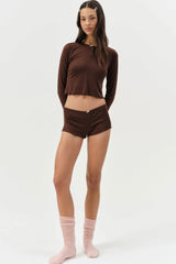 Elliana Sleep Short ~ Chocolate