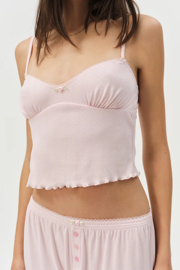 Elliana Sleep Top ~ Dusty Pink