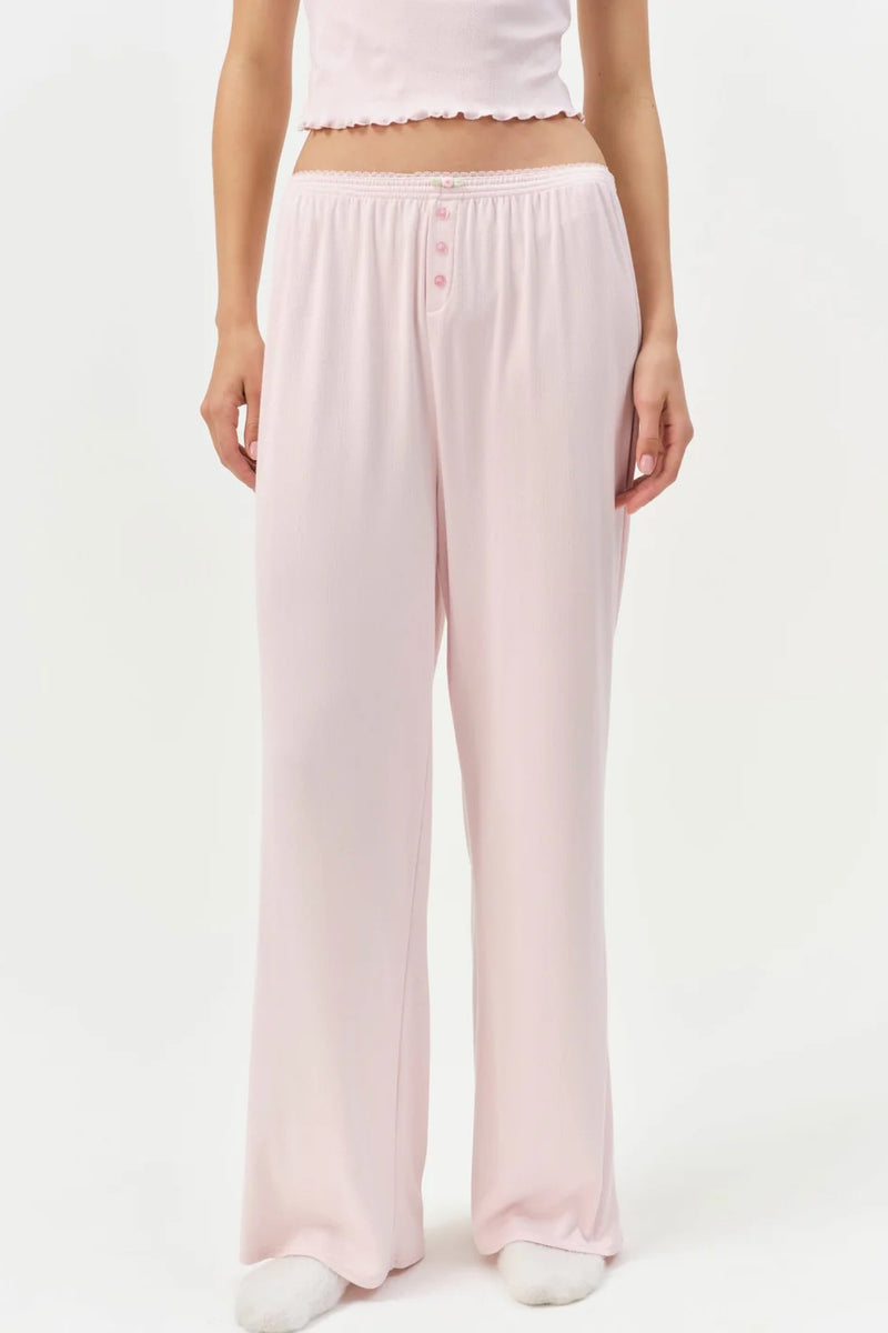 Elliana Wide Leg Pant ~ Dusty Pink