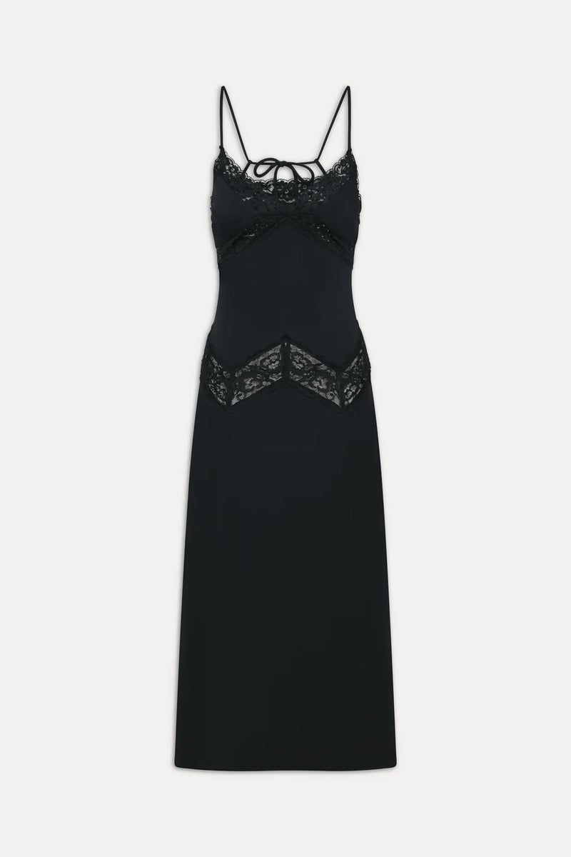 Ethereal Satin Lace Maxi Dress ~ Meet Me At Dawn