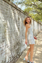 Jayna Dress ~ Cinched Blue